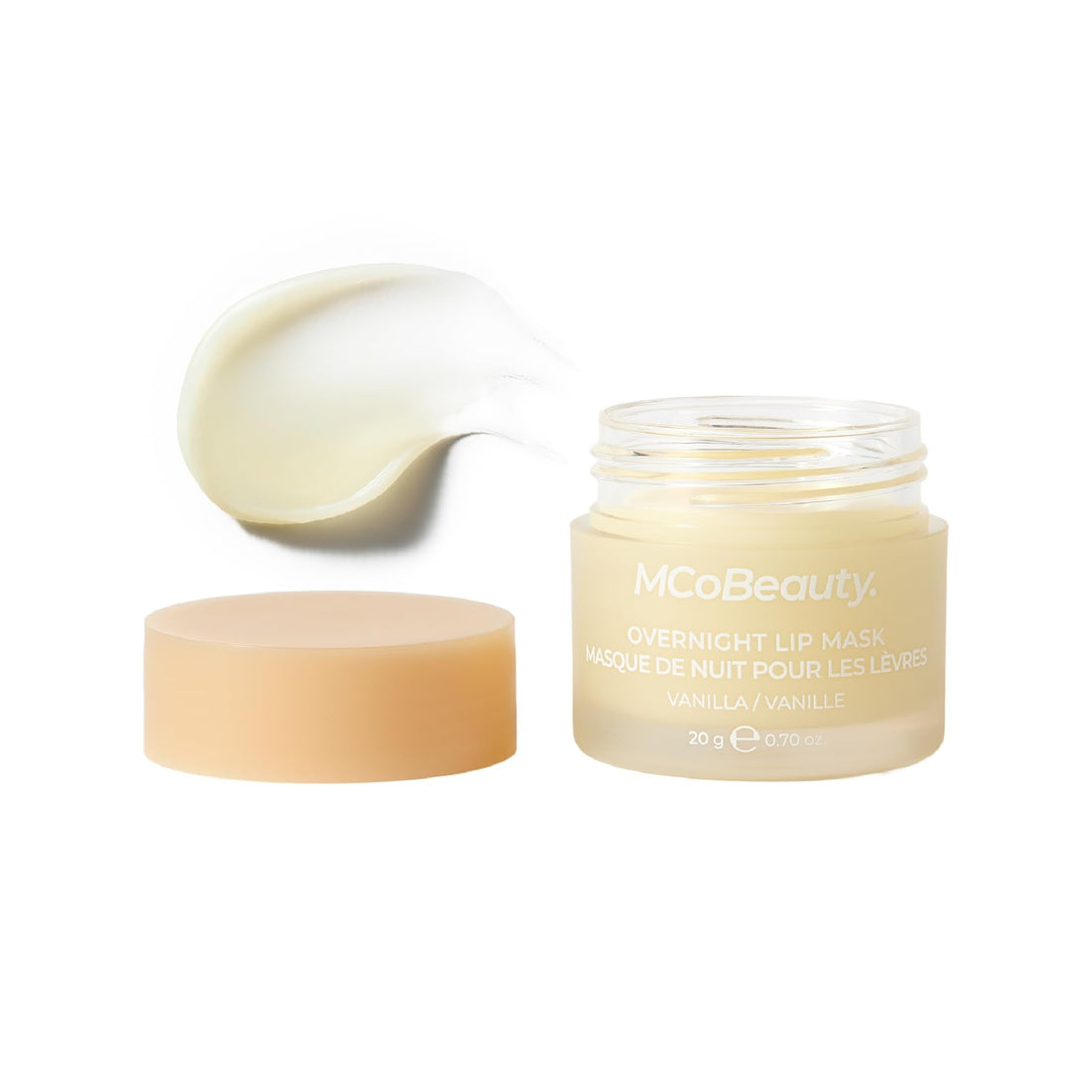 MCoBeauty - Double Duty Lip Mask - Contains Coconut Oil and Vitamin E Lip Balm for Day or Overnight Mask - Vanilla Scent - Skin Care and Makeup Accessories - Holiday Essentials - 15g Halalzen