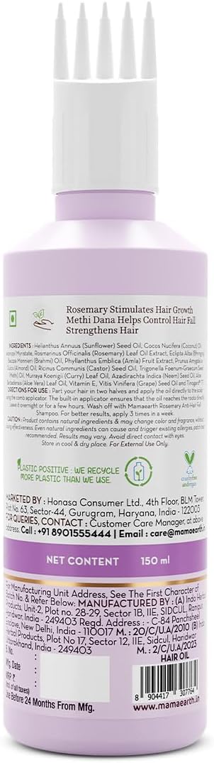 Mamaearth Rosemary Oil with Rosemary & Methi Dana - 150 ml Halalzen