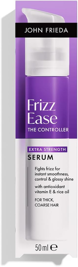 John Frieda Frizz Ease The Controller Extra Strength Serum 50ml. Anti Frizz Serum for Smoothing Hair, Flyaway Control and Sleek Finish