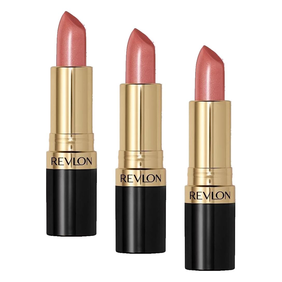 Revlon Super Lustrous Lipstick, High Impact Lipcolour with Moisturising Creamy Formula, Infused with Vitamin E and Avocado Oil in Pink, Pink in the Afternoon (415) Halalzen