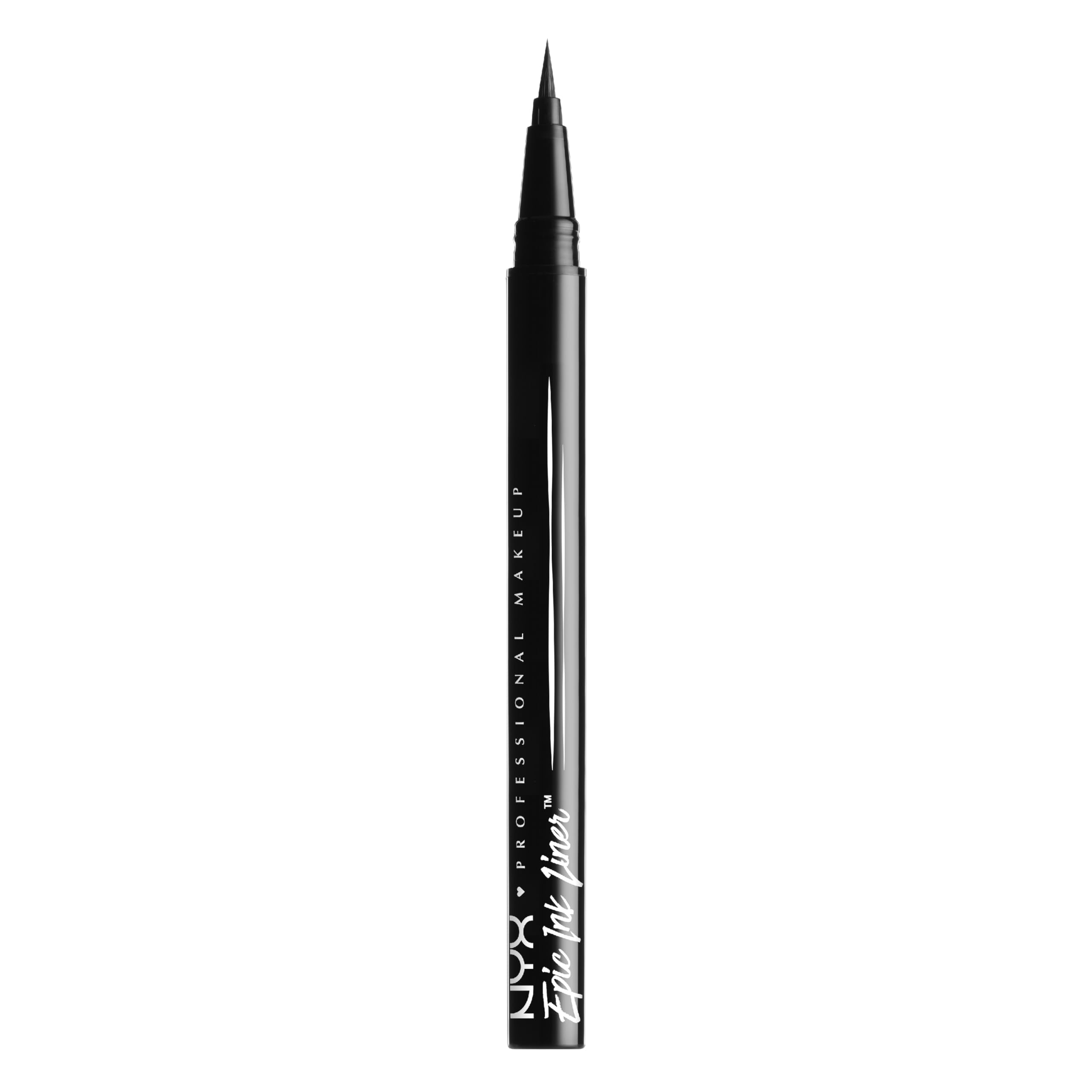 NYX Professional Makeup Eye Liner, Epic Ink Liner, Waterproof Liquid Eyeliner Pen, 1 Stroke Intense Pigment, Flexible Brush for Thin or Thick Lines, Shade Black Halalzen