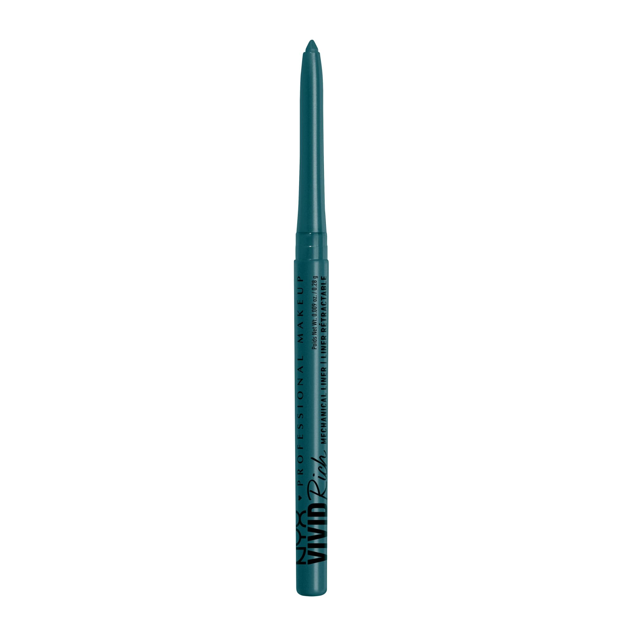 NYX PROFESSIONAL MAKEUP Vivid Rich Mechanical Eye Pencil, Vivid Rich Mechanical, Creamy Retractable Eyeliner - Smokin Topaz, Brown Eyeliner