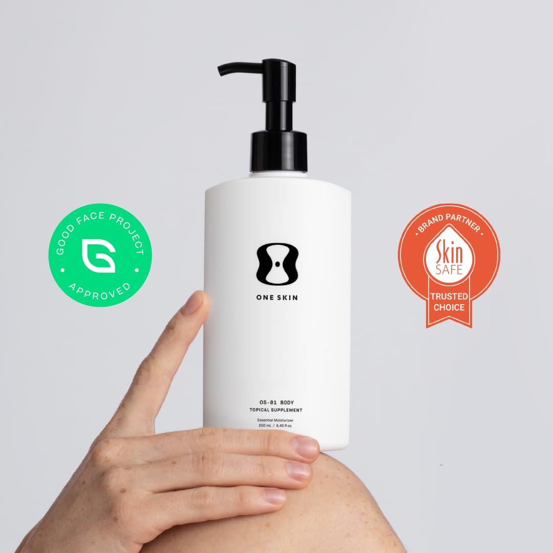 OneSkin BODY OS-01 Supplément topique peptidique et hydratant anti-âge pour la longévité de la peau | Convient aux peaux sensibles, sans parfum, 250 mL / 8.45 oz