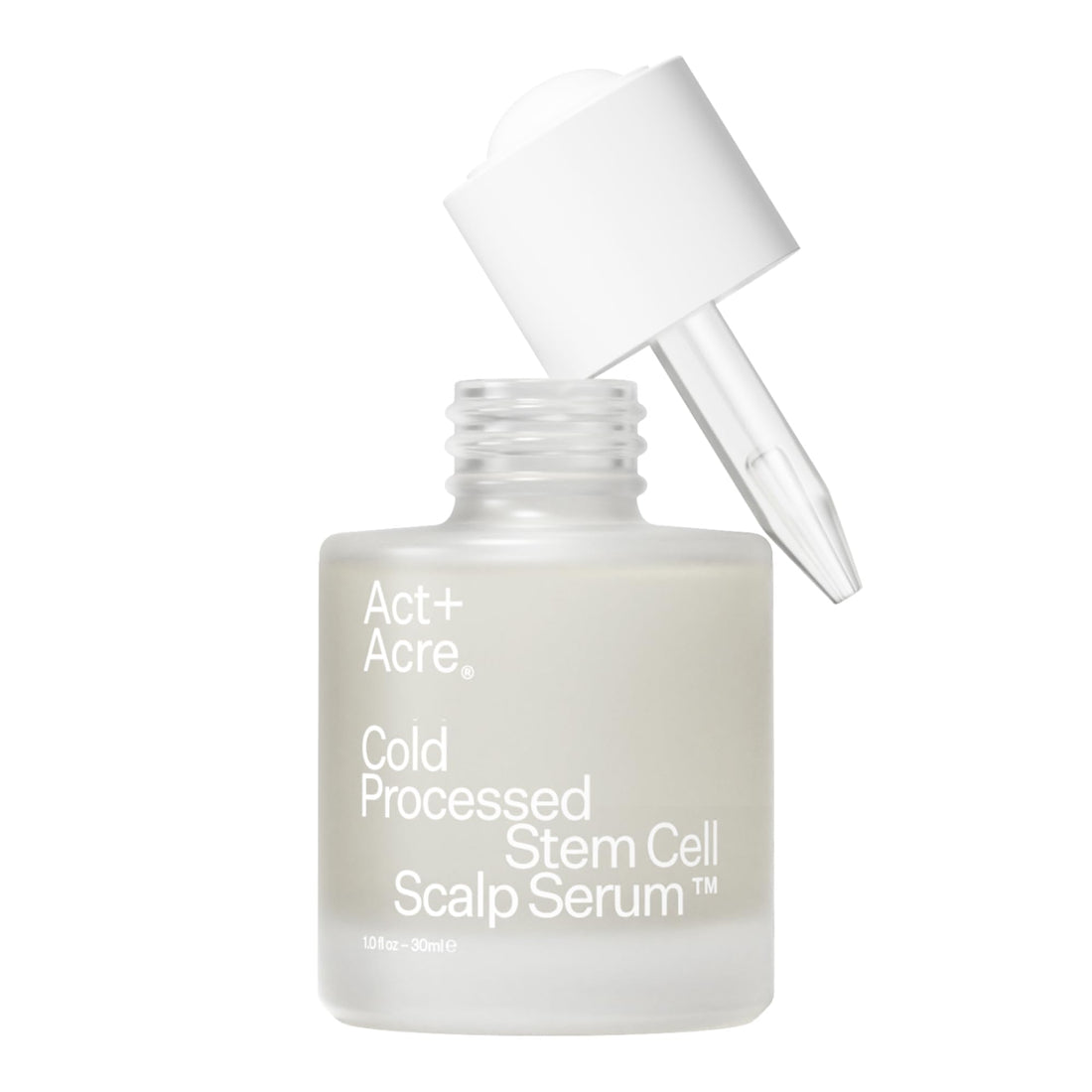 Act+ Acre Cold Processed Stem Cell Scalp Serum | For Thicker, Fuller Looking Hair | Apple Stem Cells, Bamboo Extract, Aloe Vera | Strengthen, Hydrate, Reduce Shedding | Vegan, Color Safe | 2.2 Fl Oz