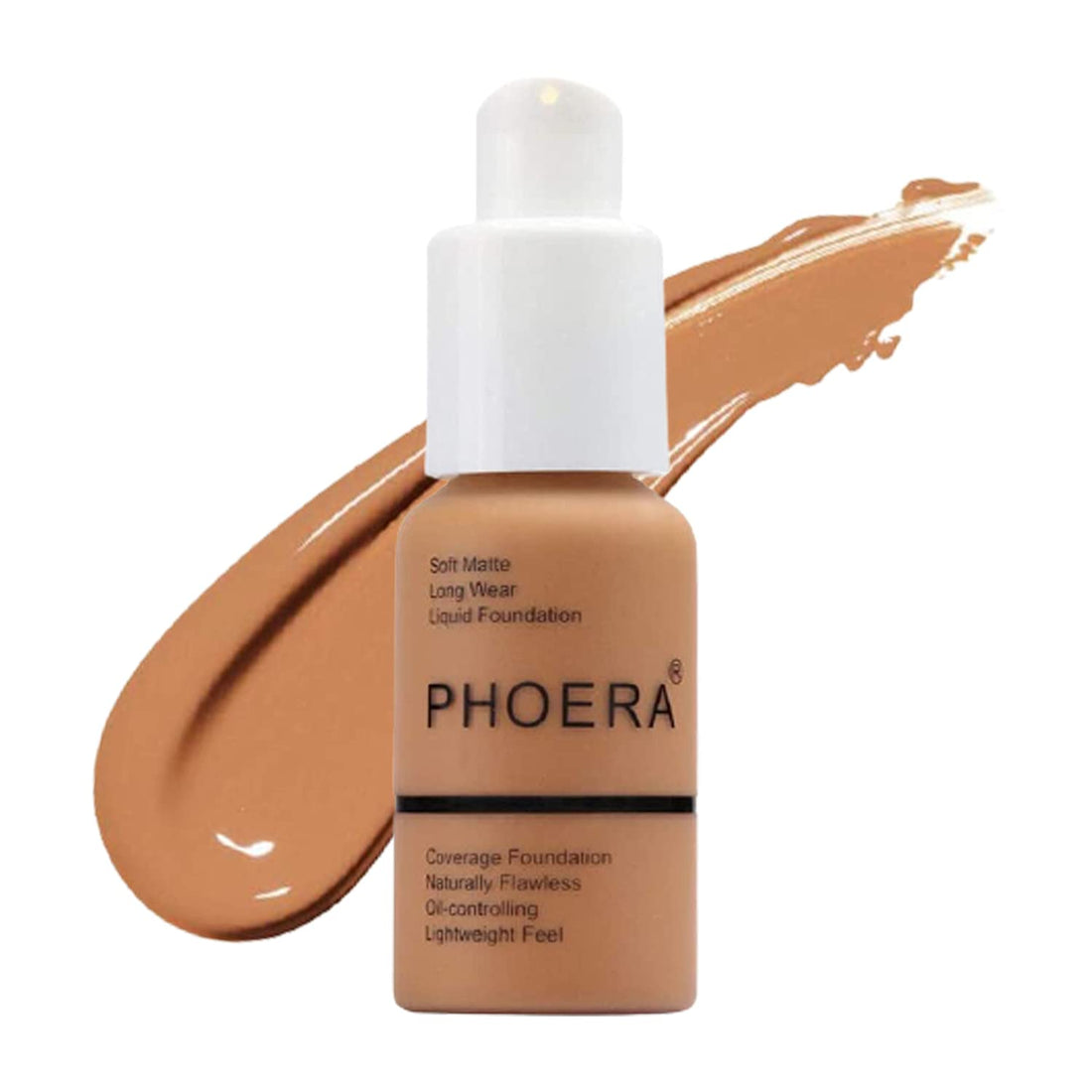 Aquapurity Phoera® Full Coverage Foundation Soft Matte Oil Control Concealer 30ml Long Lasting Flawless Cream Smooth (102 NUDE) Halalzen