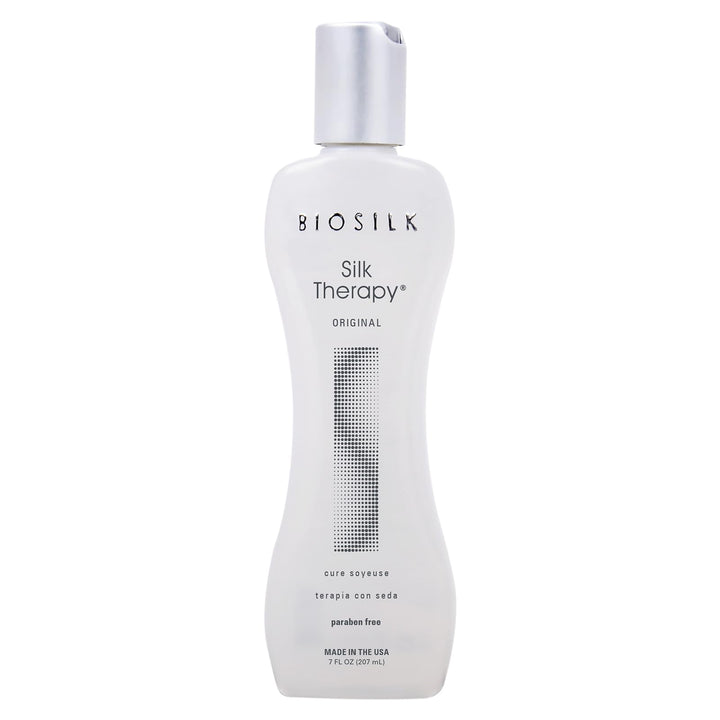 BioSilk Silk Therapy Original, Reconstructing Leave-In Hair Treatment, Adds Shine, Smooths & Prevents Split Ends, Sulfate-Free, Paraben-Free, Cruelty-Free, 2.26 Oz Halalzen