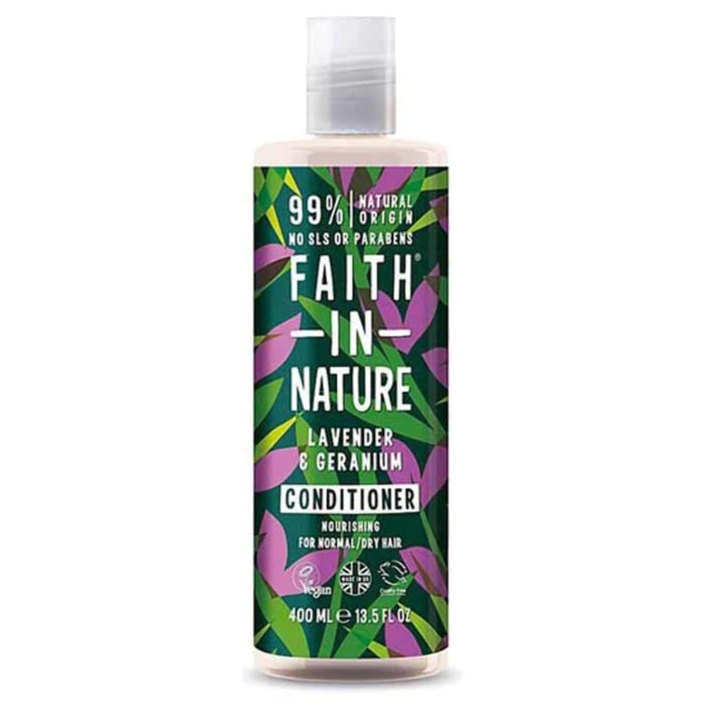 Faith In Nature Organic Aloe Vera Conditioner, Soothing for Normal Hair & Scalp, Vegan & Cruelty Free, No SLS, Silicones or Parabens, 400ml
