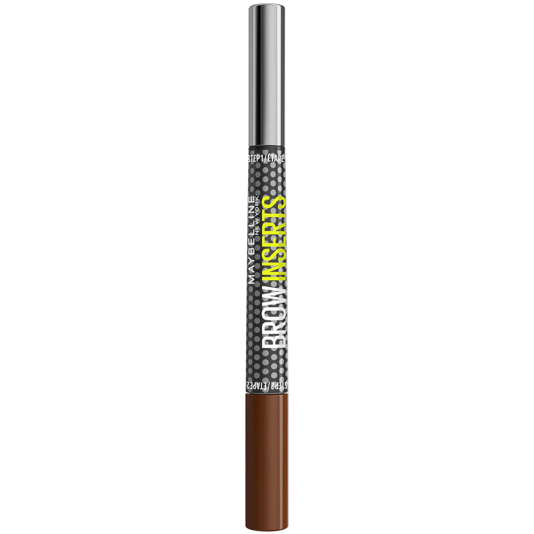 Maybelline New York Brow Inserts, 2-in-1 Eyebrow Pencil Pen and Fiber Gel, 0.015MM Triple Tip for 100 Hair-Like Strokes in 30 Seconds, 36-Hour Wear, Smudge-Proof, Shade: Blonde 1