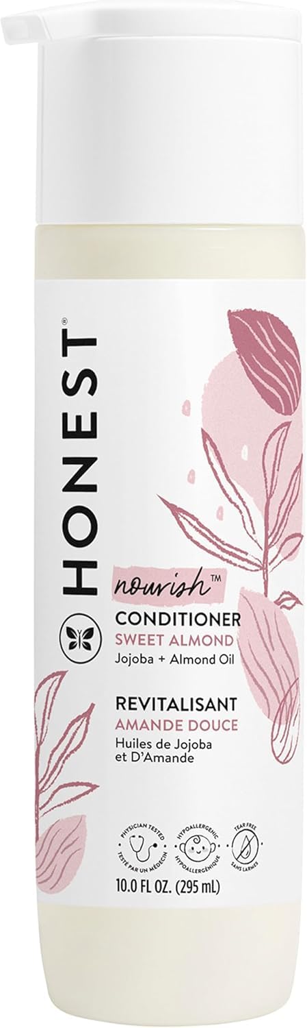 The Honest Company Baby Shampoo, Body Wash & Conditioner Duo, 2-in-1 Cleansing, Silicone-Free, Naturally Derived, Lavender Calm Scent, 20 fl oz Halalzen