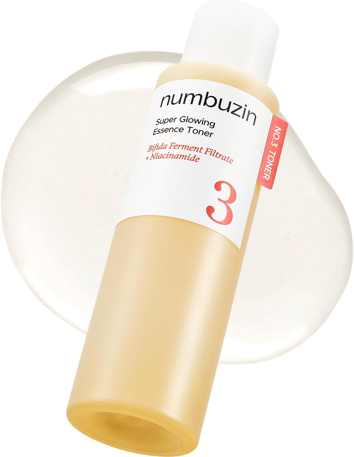 numbuzin No.3 Toner | Super Glowing Essence Toner | Skin Radiance, Pore Tightening, Skin Texture, Hydration | Fermented Ingredients, Niacinamide, Galactomyces | 200 ml