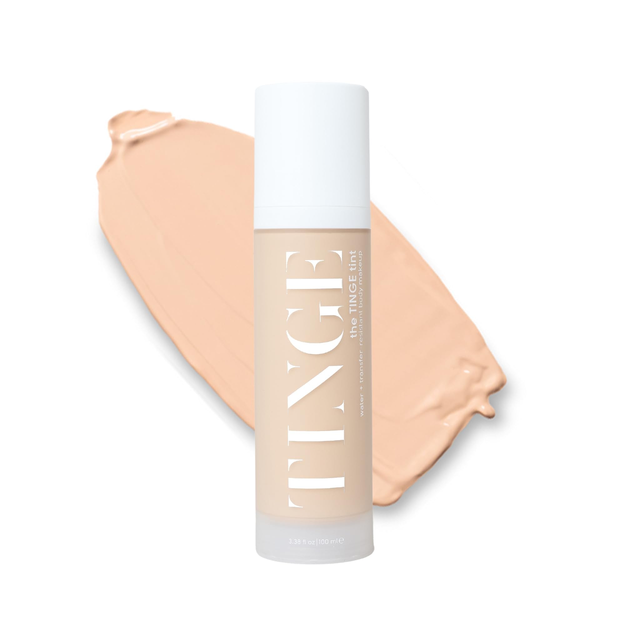 Tinge Body Makeup, wasser- und wischfest, mittlere Deckkraft, hält bis zu 48 Stunden, für alle Hauttypen, parfümfrei, vegan, hergestellt in den USA, 100 ml – Fair Warm
