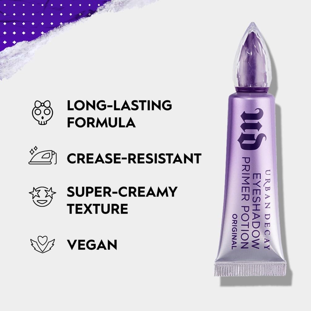 Urban Decay Eyeshadow Primer Potion, Long-Lasting Eye Makeup Primer, Creates Smooth Canvas and Vibrant Eyeshadow Colour Halalzen