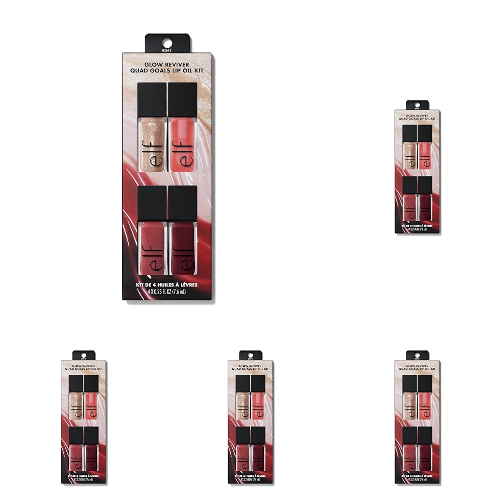 e.l.f. Glow Reviver Lip Oil, Nourishing Tinted Lip Oil For A High-Shine Finish, Infused With apricot Oil, Vegan & Cruelty-Free, It's Giving Guava
