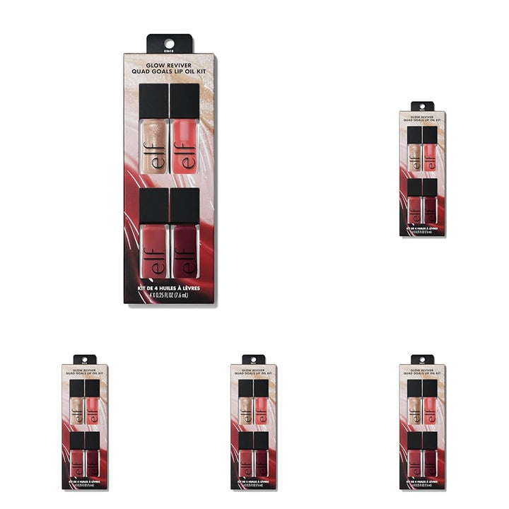 e.l.f. Glow Reviver Lip Oil, Nourishing Tinted Lip Oil For A High-Shine Finish, Infused With apricot oil, Vegan & Cruelty-Free, Rose Envy Halalzen