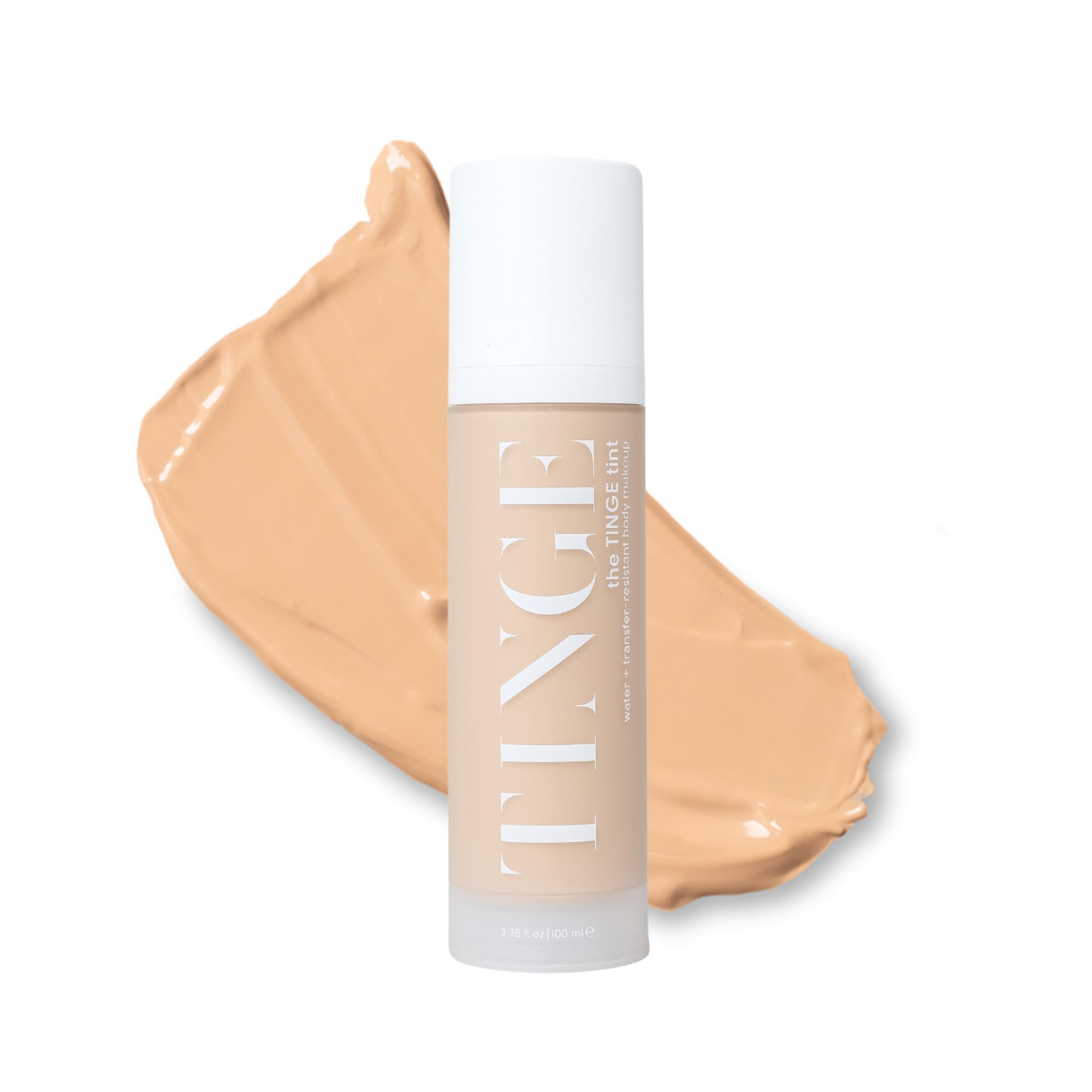 Tinge Body Makeup, wasser- und wischfest, mittlere Deckkraft, hält bis zu 48 Stunden, für alle Hauttypen, parfümfrei, vegan, hergestellt in den USA, 100 ml – Fair Warm