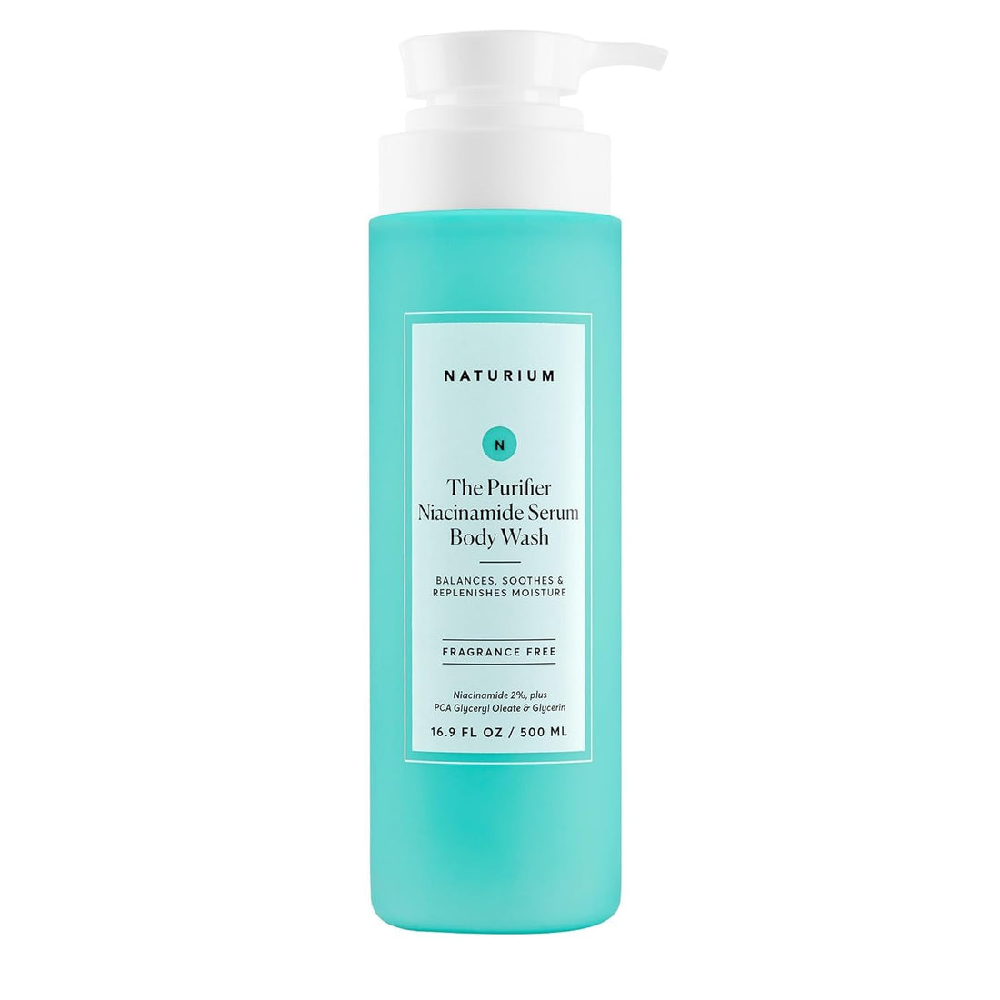 Naturium The Smoother Glycolic Acid Exfoliating Body Wash, Soft & Smoothing Cleanser | 16.9 FL OZ / 500 ML