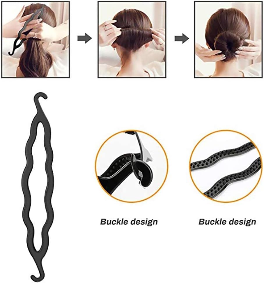 60 Pcs Hair Styling Set, Design Tools Accessories DIY Modelling Kit Hairdresser Set Magic Simple Fast Spiral Braid (BBB) Halalzen
