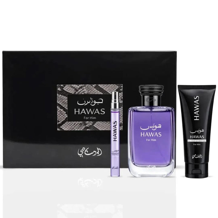 RASASI Hawas For Men Eau De Parfum Spray 100ML (3.4 Oz) - Long Lasting Arabian Perfume, Premium Perfume Men, Ideal for Special Occasions & Daily Elegance, A Bold and Captivating Fragrance