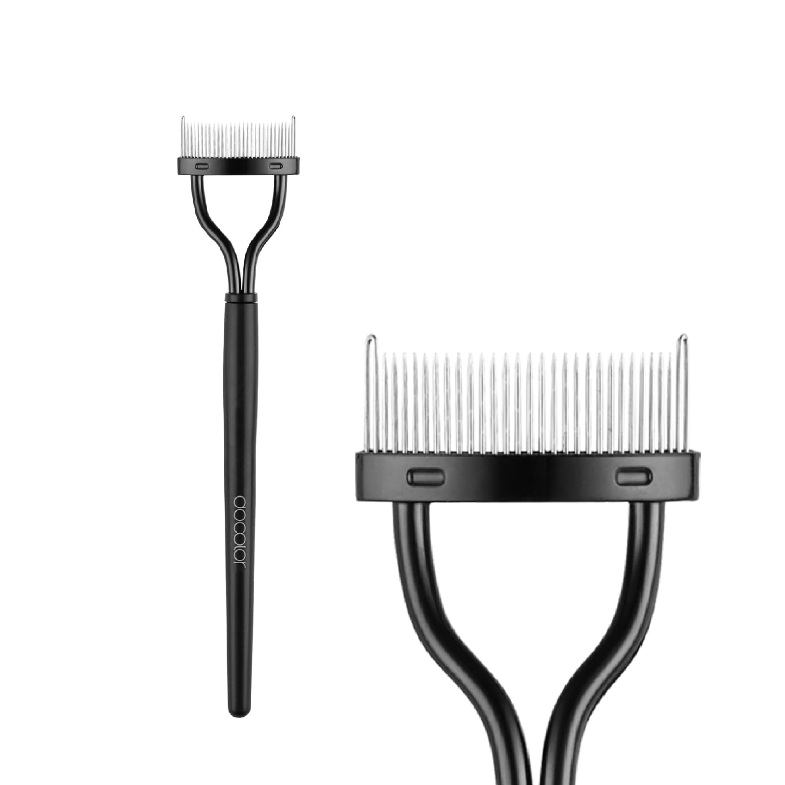Docolor Eyelash Comb Eyelash Separator Tool, Makeup Mascara Applicator Comb with Cover, False Eyelash Grooming Brushes 1Pc Halalzen