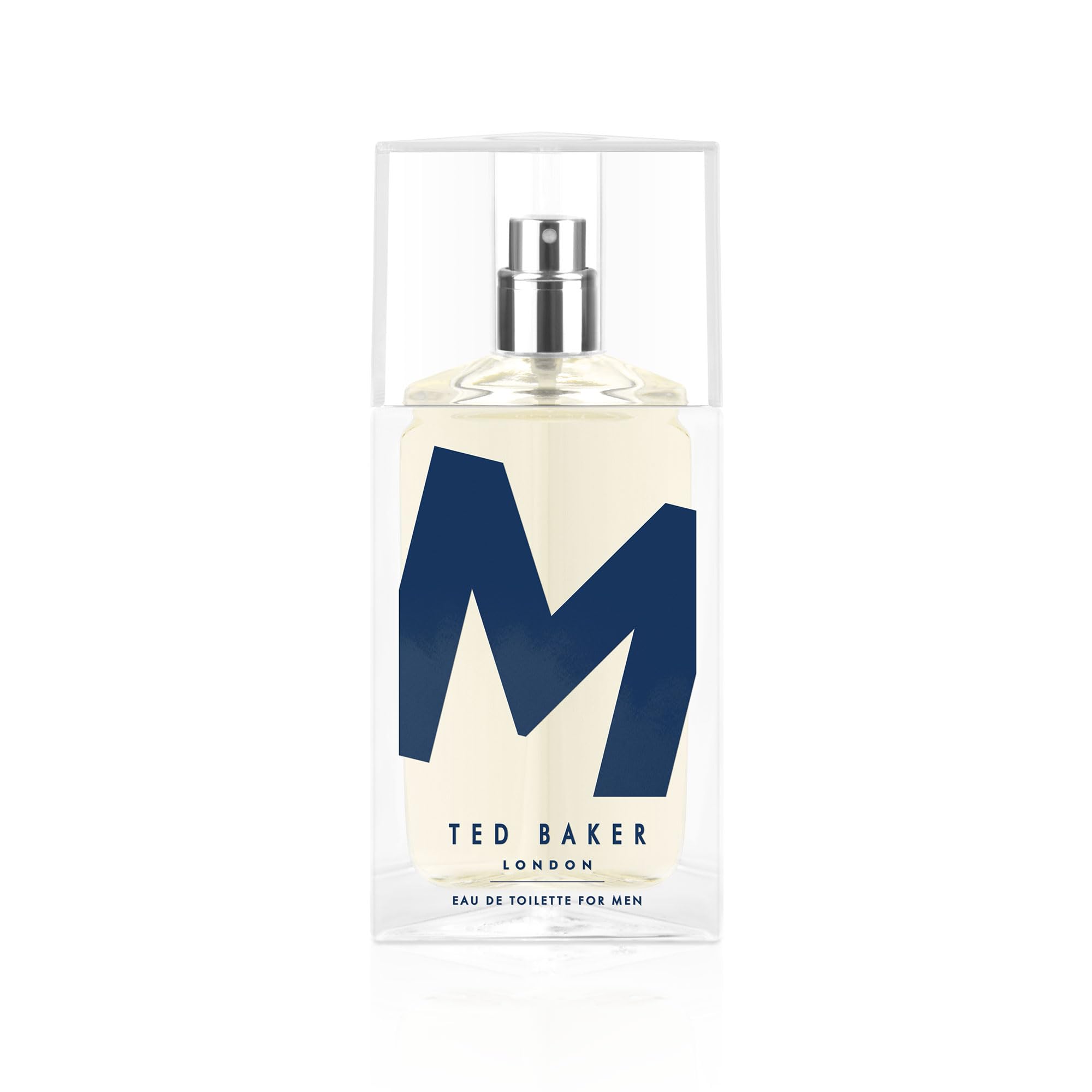 Ted Baker M Eau De Toilette Men's Fragrance Fresh Citrus Spicy Scent with Mandarin, Bergamot, Black Pepper, Amber Vetiver Musk Long Lasting EDT Spray for Men & Teens 2.5 fl oz / 75ml