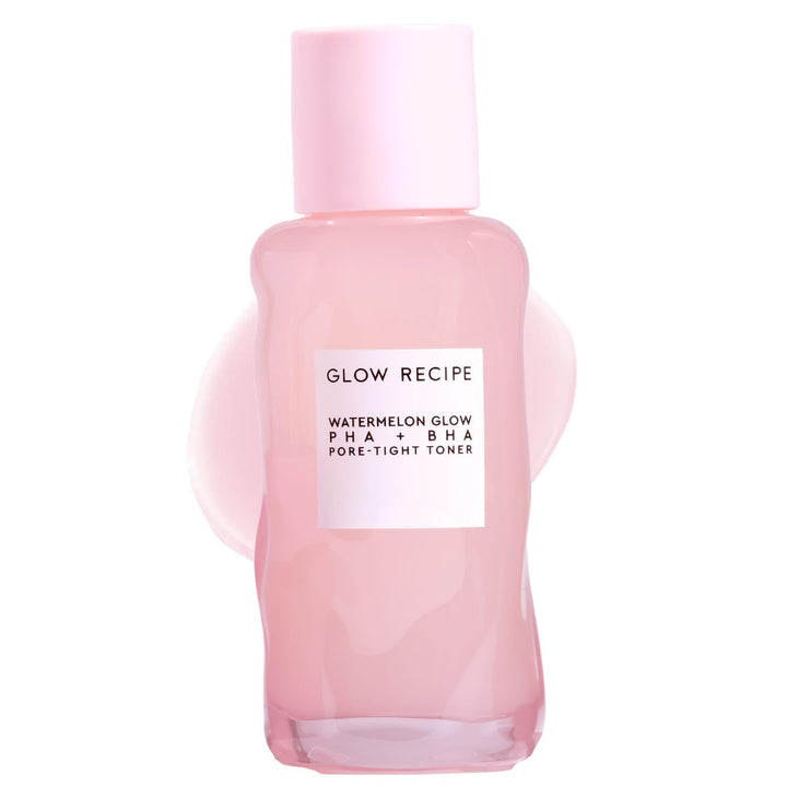Glow Recipe PHA + BHA Face Toner, Korean Exfoliating Toner for Pores, Gentle Chemical Exfoliant + Hydrating Toner, Watermelon, Cactus Water + Glycerin (150ml)