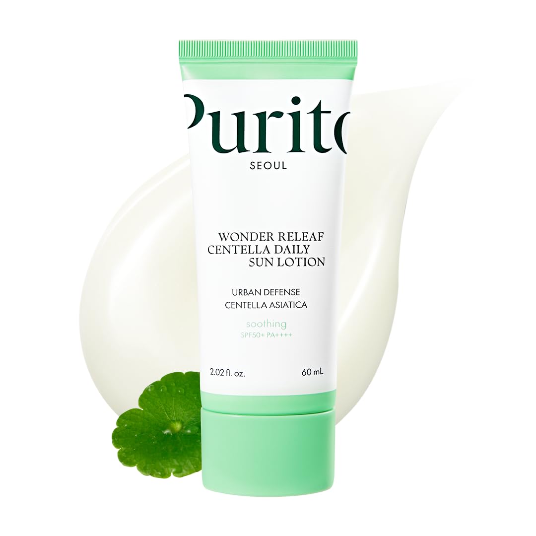 PURITO SEOUL Daily Soft Touch Sunscreen, 60ml, SPF50+ PA++++, Ceramides, Non White Cast, Water-Resistant UVA & UVB Protection, K-Beauty