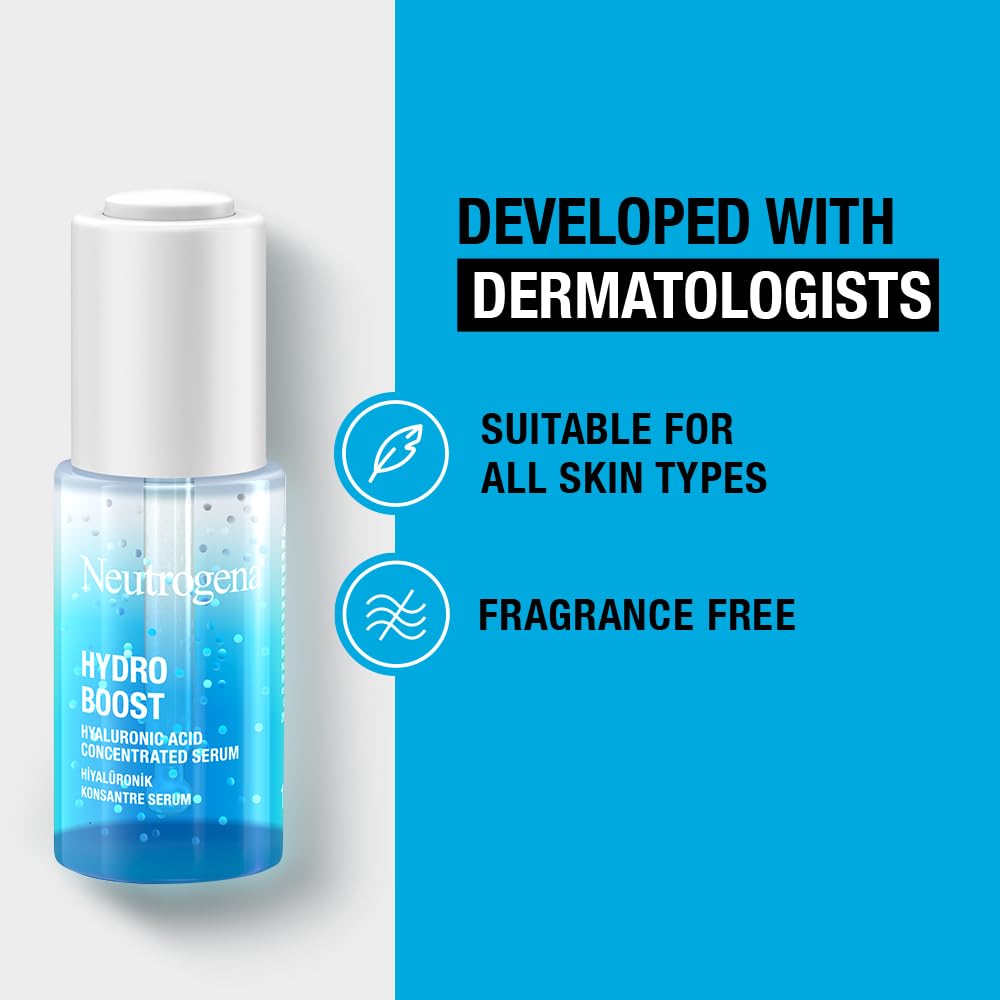 Neutrogena Hydro Boost Water Gel Facial Cleanser, with Hyaluronic Acid for Dry or Dehydrated Skin 200ml