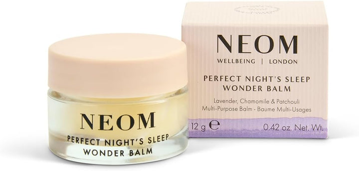 NEOM Perfect Night's Sleep Wonder Balm, 12g | Smoothing Moisture for Lips & Dry Skin | Lavender & Chamomile | Scent To Sleep