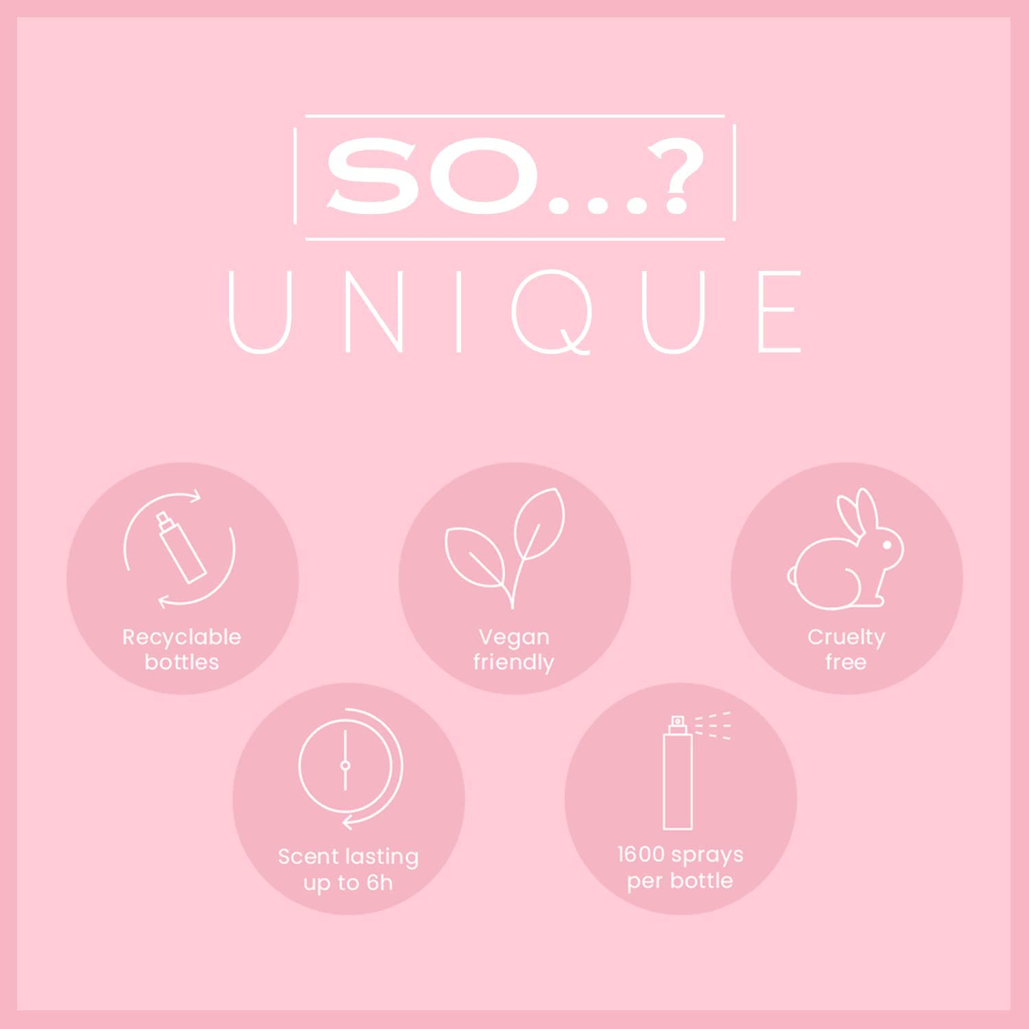So…? Unique Womens White Blossom Body Mist Fragrance Spray 150ml Halalzen