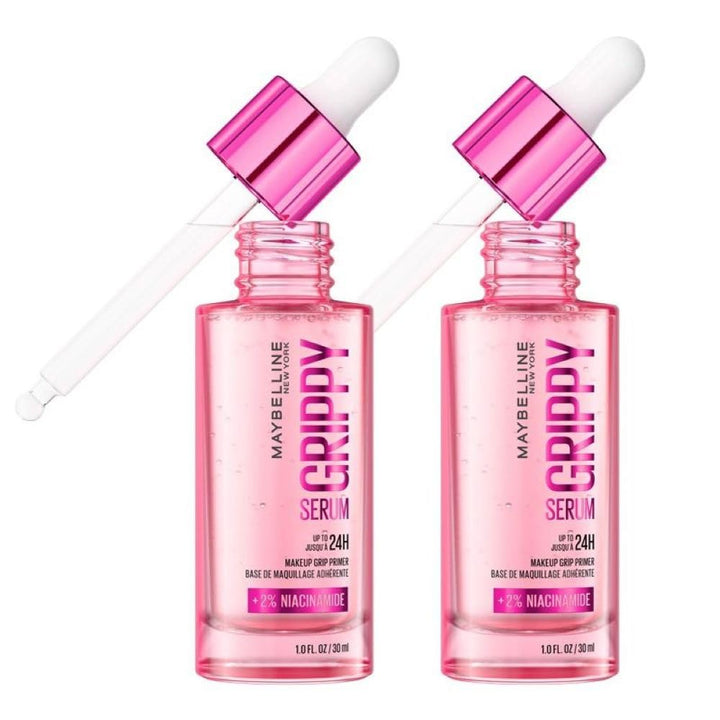 Maybelline New York Grippy Serum Makeup Primer, Glides On Like A Serum, Up To 24H Wear, Instantly Plumps & Hydrates Skin, +2% Niacinamide, Water-Based Formula, Suitable For All Skin Types (30ml) Halalzen