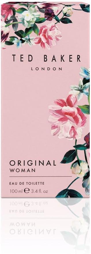 Ted Baker Woman Pink Eau de Toilette Floral Green & Fruity Perfume for Women with Peach, Bergamot, Apple, Tangerine Musk & Vanilla,Gift Idea, 3.38 fl oz / 100ml Halalzen