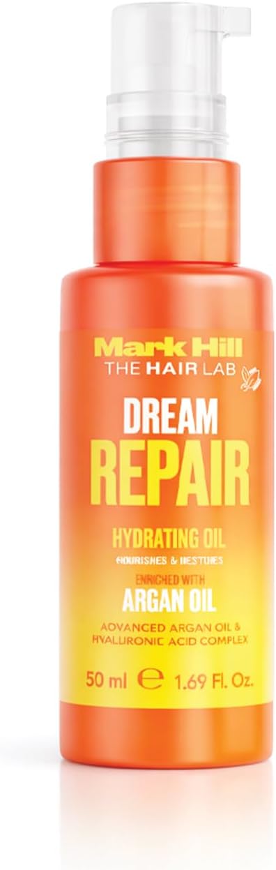 Mark Hill Dream Repair Hydrating Oil, Soft and Sleek Hair Shine, Glossy Finishing Serum 50ml