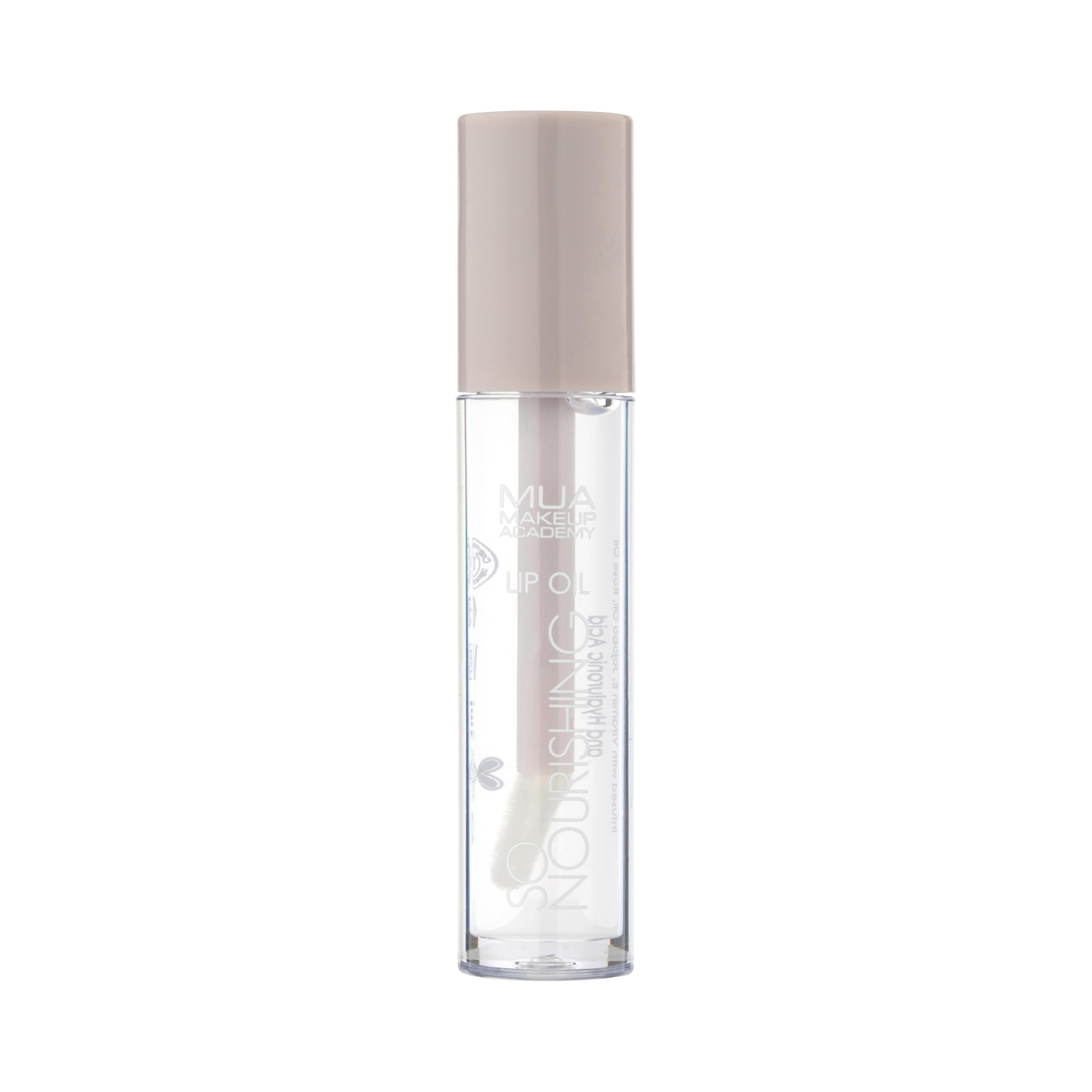 MUA Makeup Academy So Nourishing Clear Lip Oil, High Shine Finish with Vitamin E & Jojoba Oil, 3 ml - Vegan & Cruelty Free