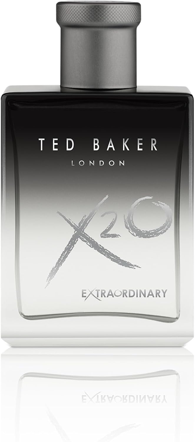 Ted Baker X20 Extraordinary Men’s Eau de Toilette, Oriental Spicy Fragrance with Tangerine, Cardamom, Lavender, Amber Long Lasting Masculine Scent For Him 100ml