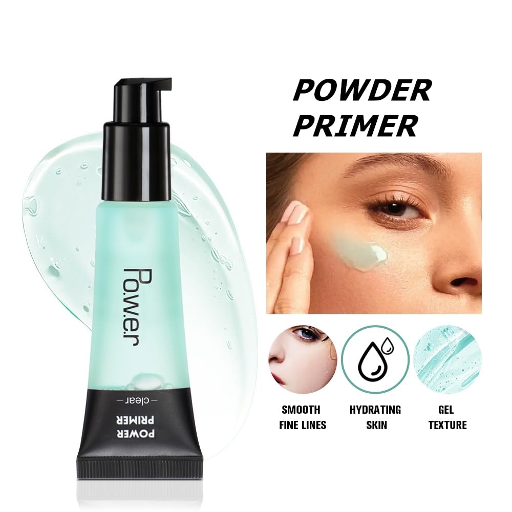 Makeup Primer All Matte Oil Free Full Coverage Foundation Base Long Lasting Hydrating Smoothing Moisturizing Makeup Base Matte Foundation Primer (# Clear) Halalzen
