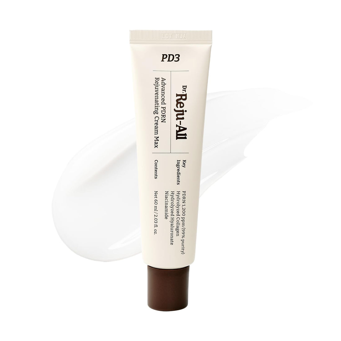 Dr.Reju-All Advanced PDRN Rejuvenating Cream – 99% Pure Salmon DNA Gel Type Face Moisturizer – Optimal 1200ppm for Glass Skin & Plumping – Korean Pharmacy Anti-Aging Skin Care Face Cream – 20ml