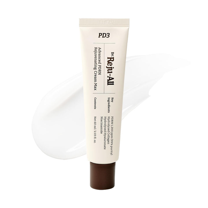 Dr.Reju-All Advanced PDRN Rejuvenating Cream – 99% Pure Salmon DNA Gel Type Face Moisturizer – Optimal 1200ppm for Glass Skin & Plumping – Korean Pharmacy Anti-Aging Skin Care Face Cream – 20ml