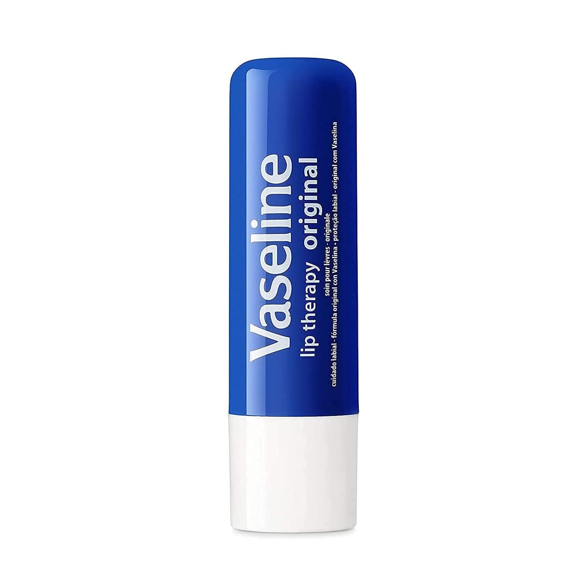 Vaseline Lip Therapy Stick | Original Petroleum Jelly Vaseline Lip Balm for Soft Lips | 4.8g each (4 Pack) Halalzen