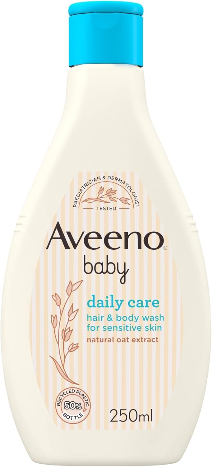 Aveeno Baby Daily Care Hair and Body Wash, 400 ml, Tear-Free with Colloidal Oatmeal