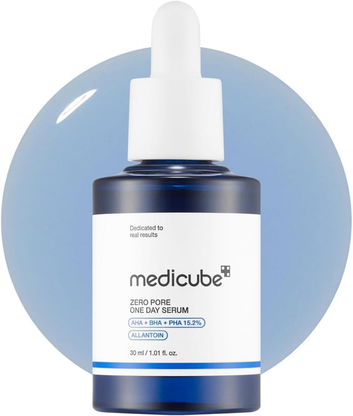 medicube Medicube Zero Pore One-day Serum 1.01 fl.oz - Overnight Resurfacing Serum with Pore Tightening Complex - 15.2% AHA+BHA+PHA & 2% Niacinamide - 10.8% reduction in pore appearance after one