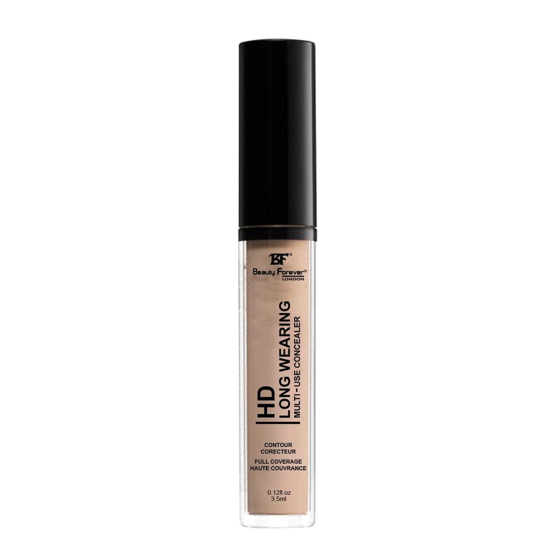 Beauty Forever HD Long Wearing Multi-use Concealer, Emollient Rich Formula, Creamy & Blend-able, 3.5ml (04 SAND) Halalzen