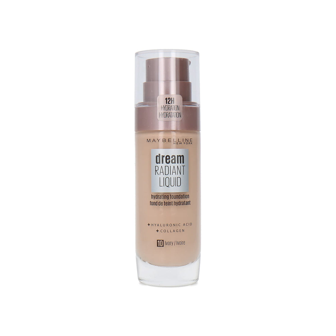 Maybelline Foundation, Dream Radiant Liquid Hydrating Foundation with Hyaluronic Acid and Collagen - Lightweight, Medium Coverage Up to 12 Hour Hydration, 30 Sand Halalzen
