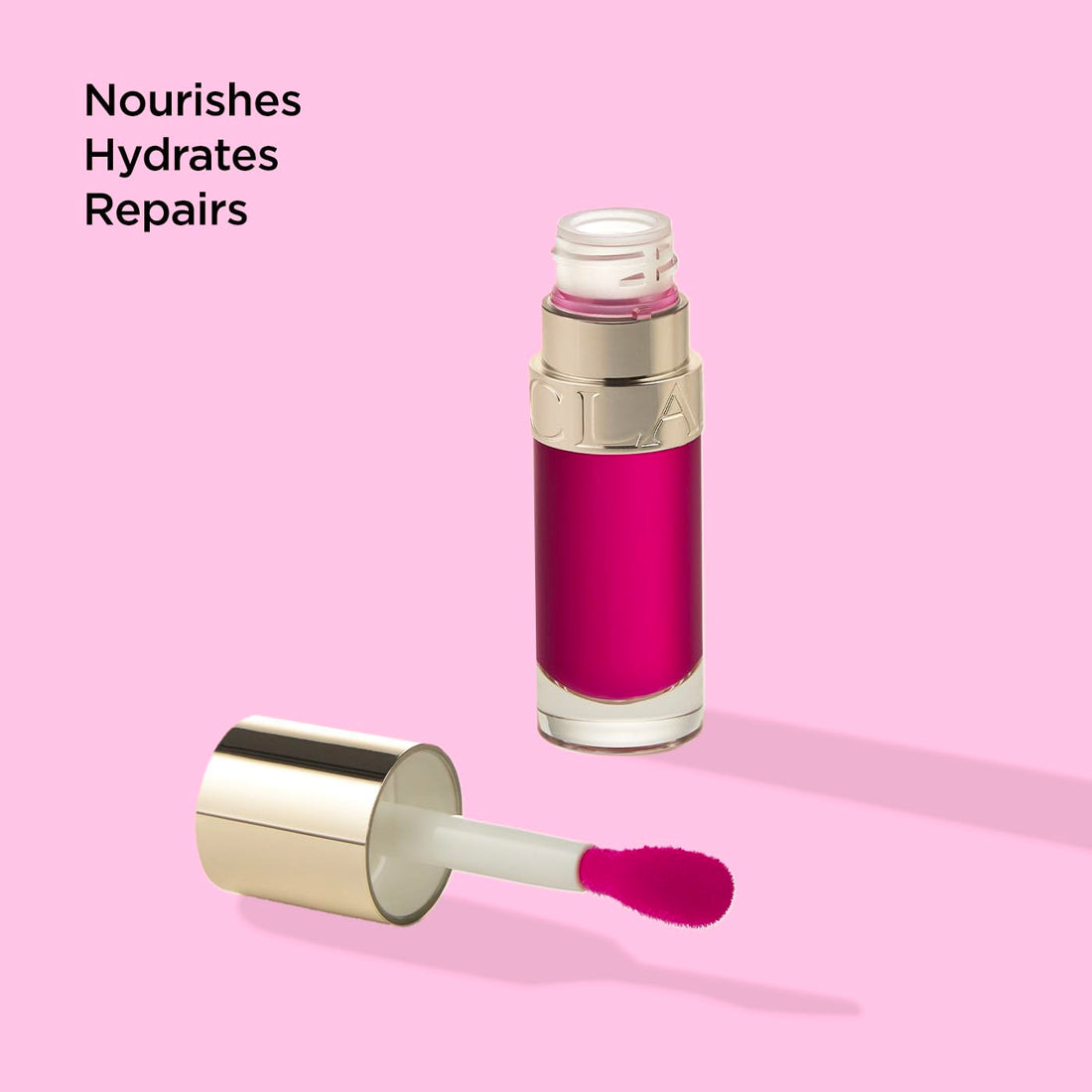 Clarins Lip Comfort Oil 7ml| Hydrating, Nourishing and Moisturising Lip Oil | Sheer, High Shine Finish | Soothes, Comforts and Protects Lips | Visibly Plumps | 93% Natural Ingredients
