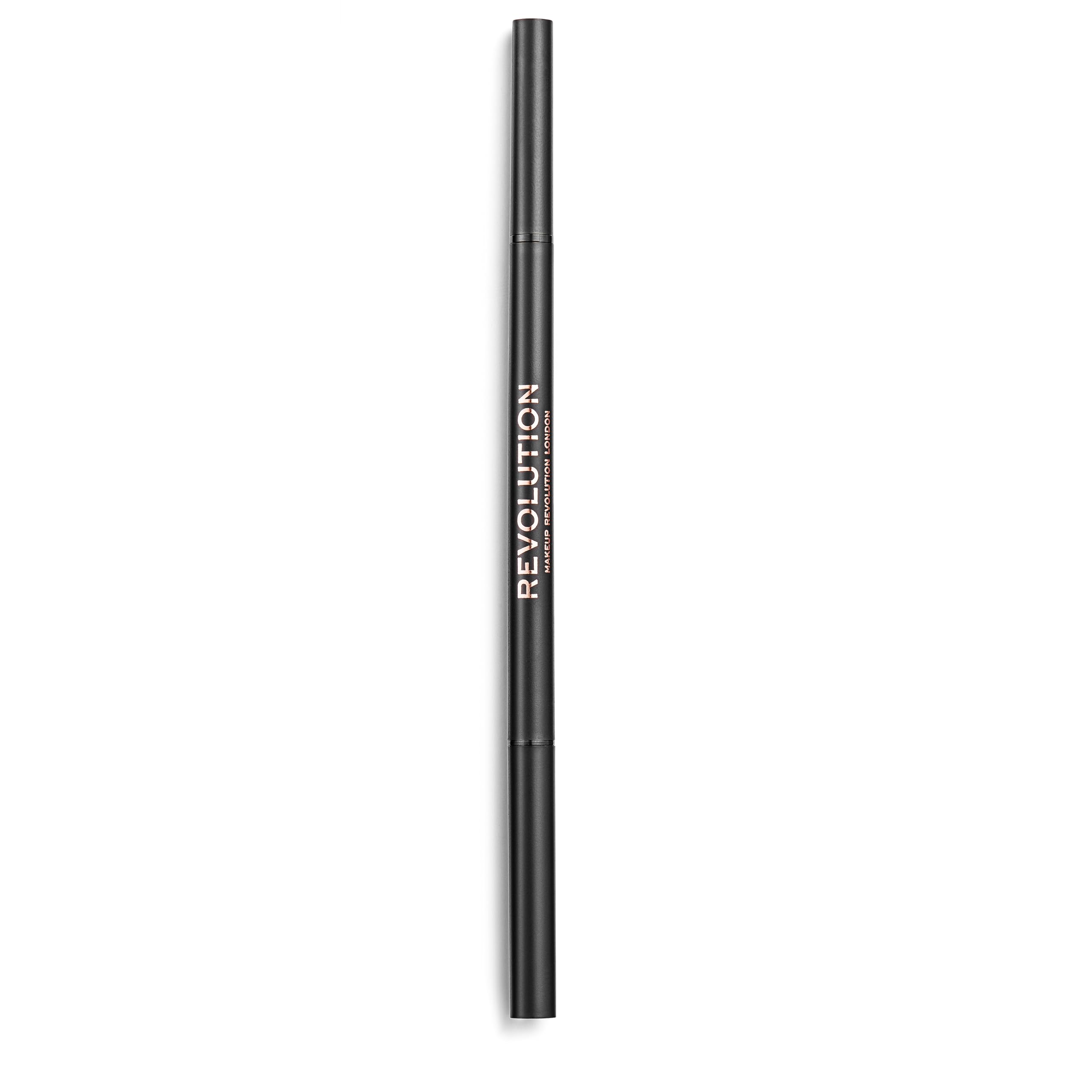 Revolution Precise Brow Pencil, Double-Ended Makeup Tool with Brush for Easy & Ultra Defined Brows and Bold Looks, Dark Brown, 0.05g