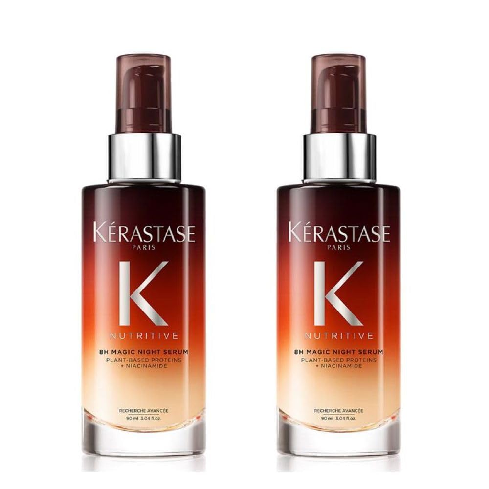 Kérastase Nutritive Nourishing Hair Serum with Niacinamide, Overnight Leave-In Treatment for Dry Hair, Lightweight and Non-Greasy, 8H Magic Night Serum