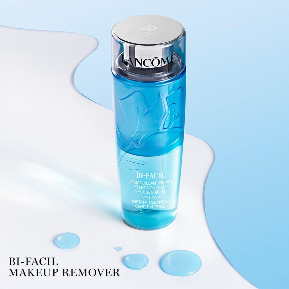 Lancôme Bi-Facil Eye Makeup Remover, Non-Oily, Bi-Phase, Dissolves Waterproof Mascara, Instant Action, Gentle for Sensitive Eyes, Effortlessly Removes Make-up Halalzen
