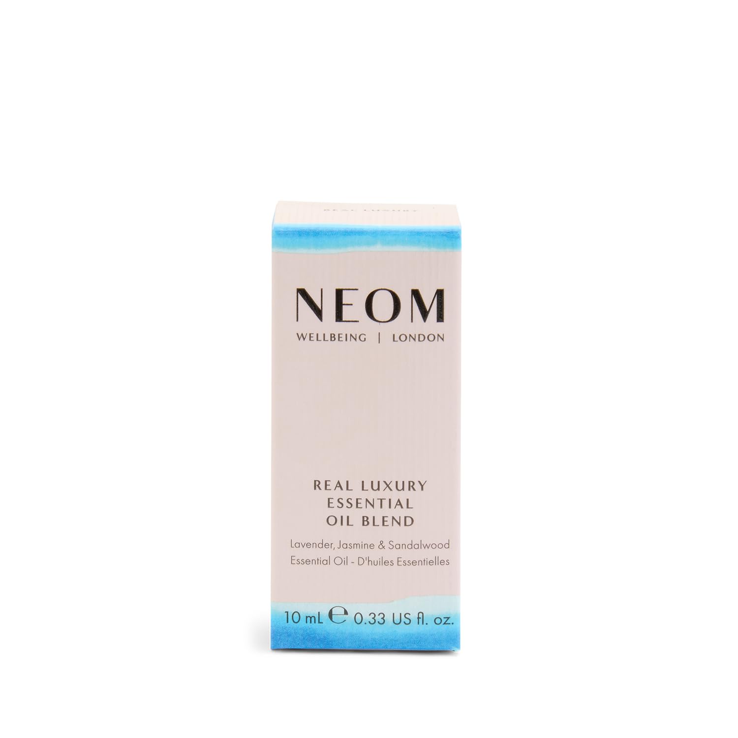 NEOM - Real Luxury Essential Oil Blend, 10ml | Lavender, Jasmine & Sandalwood | Scent to De-Stress Range