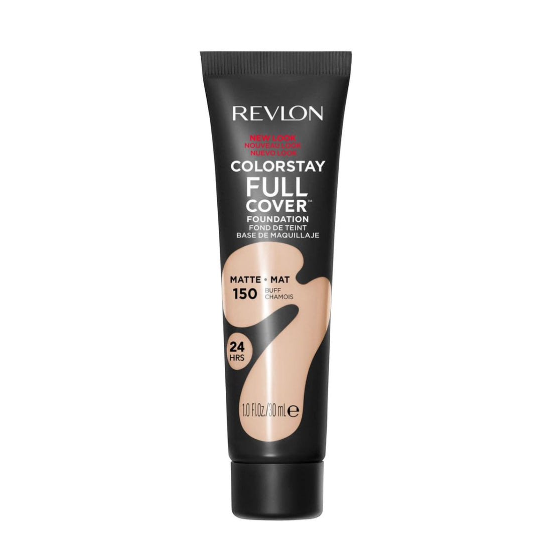 Revlon ColorStay Full Cover Longwear Matte Foundation, Heat & Sweat Resistant Lightweight Face Makeup, Buff (150), 30ml Halalzen