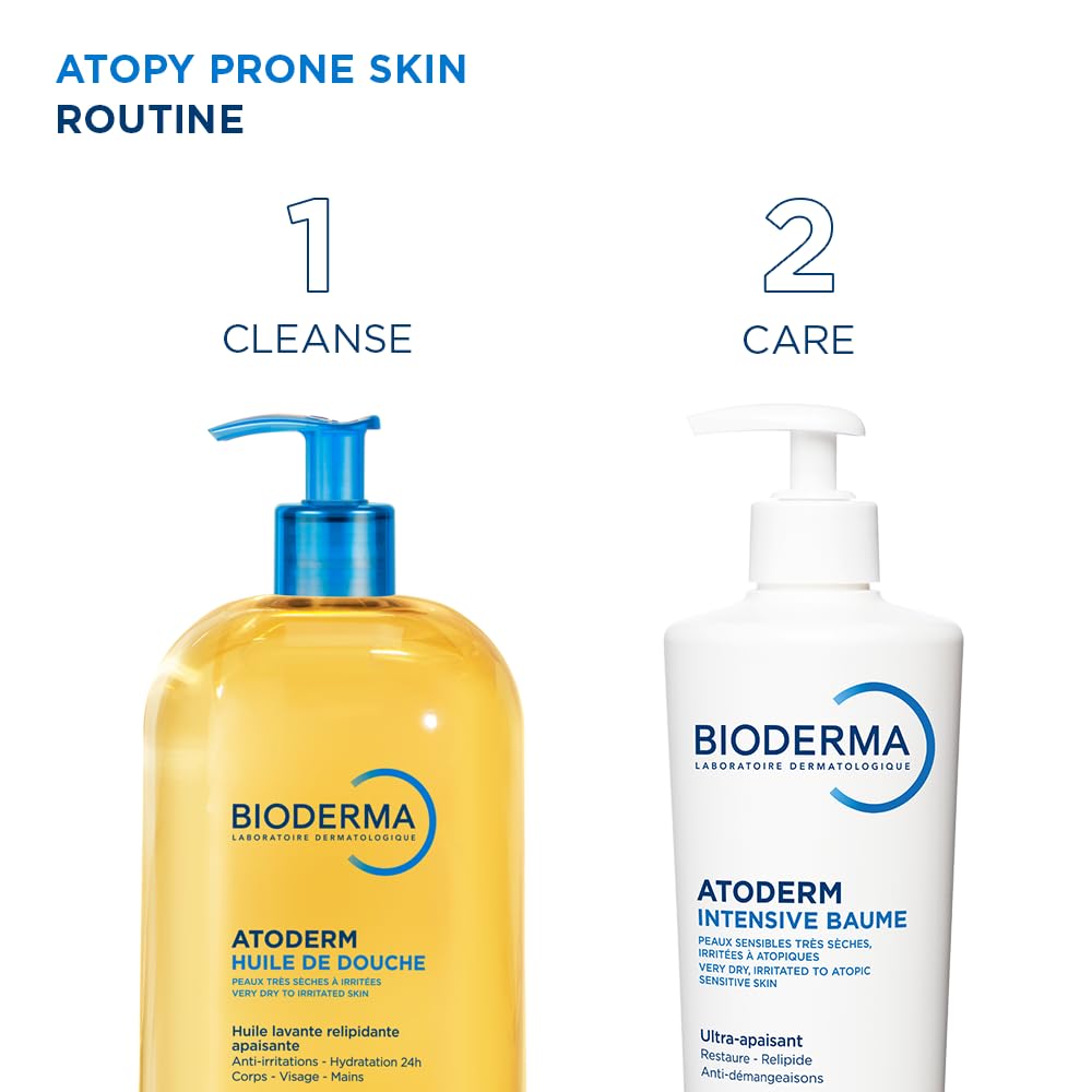 Bioderma Atoderm Intensive Balm, Hydrating Balm for Dry to Atopic Sensitive Skin, Face & Body Moisturizer with Ultra Soothing Anti-Itching Formula, Fragrance-Free, Non-Greasy & Non-Sticky for Family Halalzen
