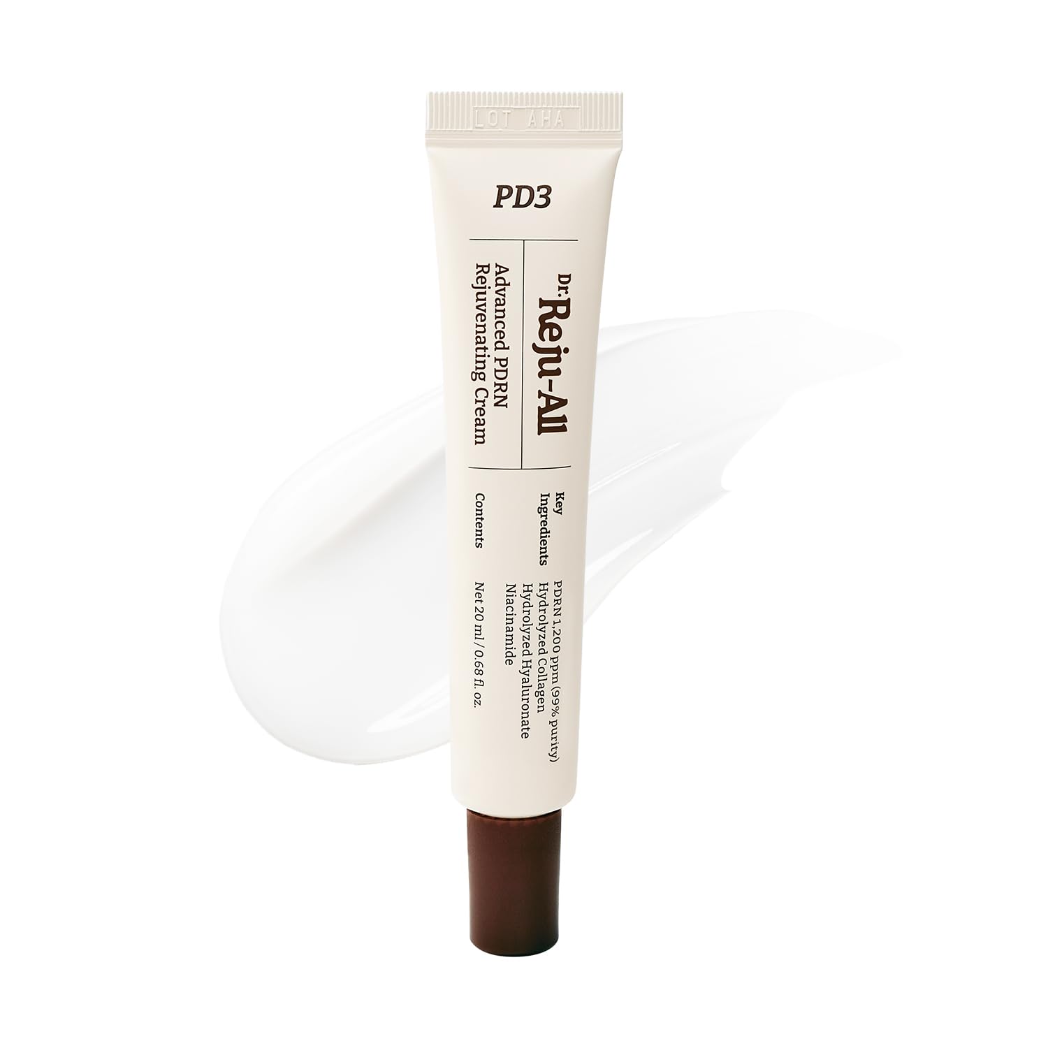 Dr.Reju-All Advanced PDRN Rejuvenating Cream – 99% Pure Salmon DNA Gel Type Face Moisturizer – Optimal 1200ppm for Glass Skin & Plumping – Korean Pharmacy Anti-Aging Skin Care Face Cream – 20ml